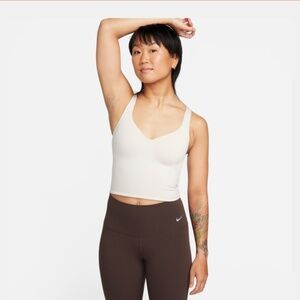 Nike Cream and Brown Shapewear Top